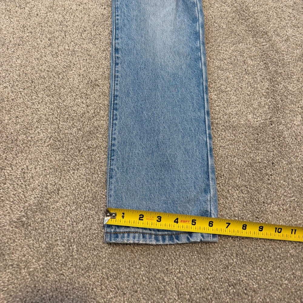 Levi's Women's 501 High Rise Straight Leg Jeans 24 X 30 Color Lane Change Ripped - Picture 9 of 13